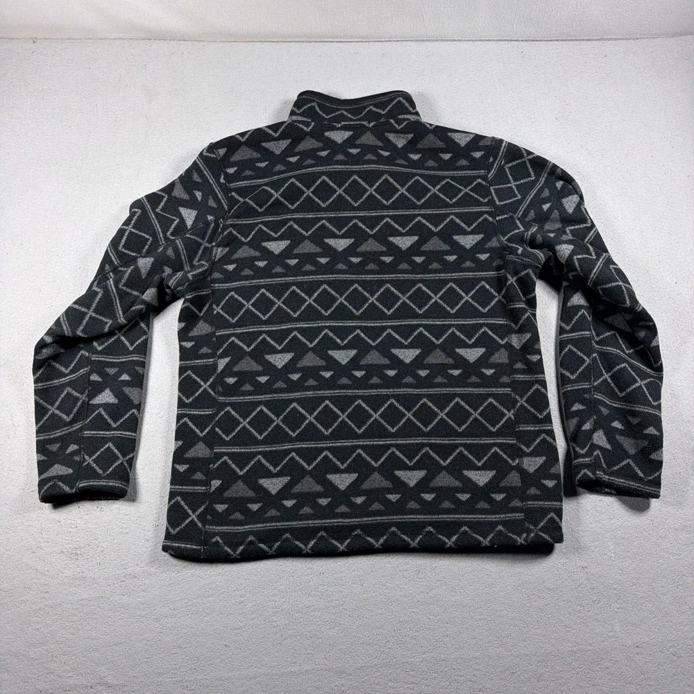 The North Face Novelty Gordon Lyons Men Large 1/4 Zip Fleece Grey Black Gorpcore